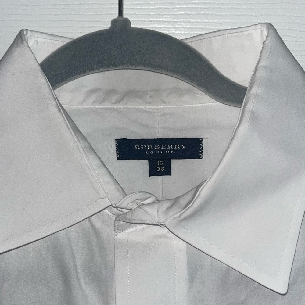 Burberry White Dress Shirt for Men - Picture 1 of 6